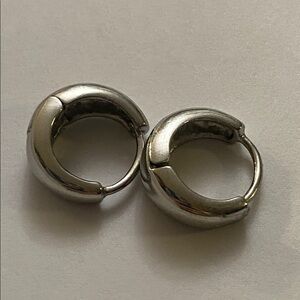 Silver tone earrings
